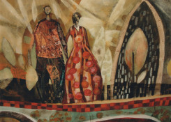 Amor Campestre, Acrílico 120 x 90 cms. 2005