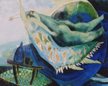 Sobrevuelo, Acrílico 120 x 100 cms. 2004